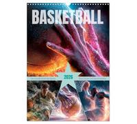Basketball - Die visuelle Kraft des Sports (Wandkalender 2026 DIN A3 hoch), CALVENDO Monatskalender: Slam Dunks und Speed erleben