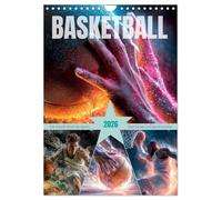 Basketball - Die visuelle Kraft des Sports (Wandkalender 2026 DIN A4 hoch), CALVENDO Monatskalender: Slam Dunks und Speed erleben