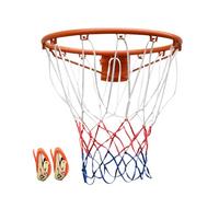 Basketball en plein air - Système de pneu portable, support en filet réglable, cage de basketball haute performance pour allée, kit de cerceau d'extérieur résistant aux intempéries, système de planche