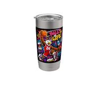 Basketball Geeks Slam Dunk Player Streetwear Graffiti Art Gobelet isotherme en acier inoxydable double paroi