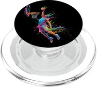 Basketball Homme Enfant Basketteur Sportif Design Cool PopSockets PopGrip pour MagSafe