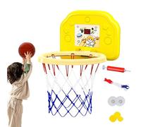 Basketball Hoop - Basketball Backboard Hoop | Jante de basket-ball portable | Pliable sans perçage de basket-ball à induction automatique marque extérieure et panneau arrière intérieur et ensemble