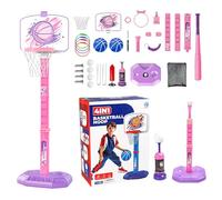 Basketball Hoop for Kids, Basketball Hoop Indoor - Basketball de tribunal Hauteur réable des jouets | Portable Ball Game Outdoor Sport pour intérieur, Chidlren Room