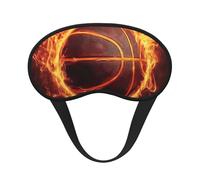 Basketball in Fire Masque de sommeil occultant doux et réglable pour bloquer complètement la lumière, sommeil profond, voyage et relaxation