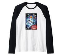 Basketball in Space - Houston WE Have A Swish Manche Raglan