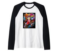 Basketball is Life, Basketball Mascot Dunk Graffiti Graphic Manche Raglan