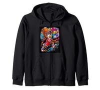 Basketball is Life, Basketball Mascot Dunk Graffiti Graphic Sweat à Capuche