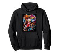Basketball is Life, Basketball Mascot Dunk Graffiti Graphic Sweat à Capuche