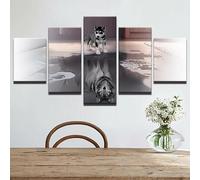 Basketball MVP Player Zipper 5 Panneaux Toile Impression Mur Art Poster Décoration de la Maison