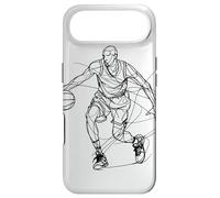 Basketball Player One Line Drawing Coque pour iPhone Air
