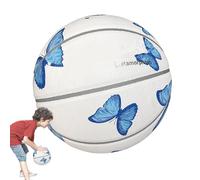 Basketball pour adultes - Ballon de basketball professionnel rebondissant en caoutchouc - Équipement de sport léger - Accessoires d'entraînement pour la maison, la salle de sport, les voyages, la