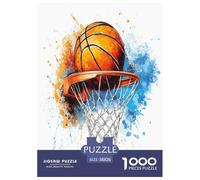 Basketball Puzzles 1000 Pieces Cadeau Unique Jeu Éduchatif Défi Jouet À De Qualité Supérieure Peinture Art pour Adultes Et Enfants À Partir De 14 Ans 38x26cm/1000pcs