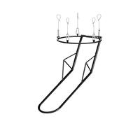 Basketball Return - Entraîneur en métal de 3 kg, filet de passage de ballon, accessoires de fixation de panier, aide au tir à la jante, système de rebond automatisé de ballon, arrière-cour, porte