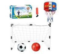 Basketball Scoring Game - Kids Soccer Net Portable Football
