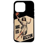 Basketball Slam Dunk Jesus Memes He is Ressuscité Rizzin Jesus Coque pour iPhone 16 Pro