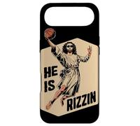 Basketball Slam Dunk Jesus Memes He is Ressuscité Rizzin Jesus Coque pour iPhone Air