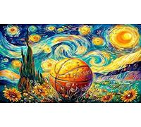 Basketball-Slam-Dunk-with-Color-Splash Papier recyclé Puzzle 1000 pièces Jeu Familial Amusant & Stimulant Beau Puzzle de décoration pour détente et décoration Murale 38x26/1000 pièces