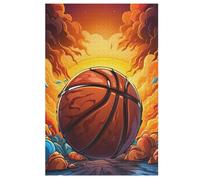 Basketball Sport Puzzles en Bois 1000 Pièces Adultes, Poster Jigsaw Puzzle, Design Unique Jouet ÉduChatif pour Adolescents Et Enfants （78×53cm）