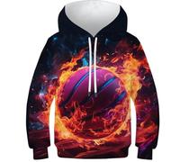 Basketball Sweat À Capuche Pour Garçon Sweats À Capuche Pour Enfants 3D Loisirs Confortables Impression Colorée Sweat À Capuche Pour Adolescents Sweat À Capuche À Manches Longues Pour Enfants Pull Ave