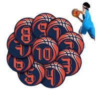 Basketball Training Floor Markers - Court Positioning Spot Dots for Practice | Non Slip Rubber Practice Targets with Visible Color, Sports Skill Development Tool Target 9.06 in