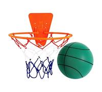 Basketball tranquille : ballon de sport silencieux sans bruit avec doux | Basketball couvert pour la salle de sport et les appartements à la maison, comprend un anneau monté sur la porte/mur