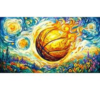 Basketball-vs-Volleyball-Confrontation-in-Fire-and-Water Puzzle pour Adultes et Enfants 1000 pièces Jeu Stimulant Cadeau Amusant & Activité Maison pour détente et décoration Murale 38x26/1000 pièces