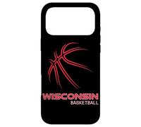 Basketball WI Love The Badger State Souvenir Wisconsin Hoops Coque pour iPhone 17 Pro Max
