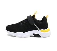 Baskete Enfant Garcon Fille Chaussures Garçon Sneakers Chaussure de Course Léger Chaussure Running Shoes Respire Respirant Outdoor Sneaker pour Le Sport et L'athlétisme (04 Yellow, 35.5)