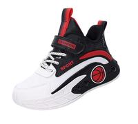 Baskets 36 pour garçon - Légères et respirantes - Chaussures de sport (Toddle & Little Kid & Big Kids) - Chaussures de sport légères, rouge, 33.5 EU