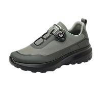 Baskets à boutons rotatifs pour homme, chaussures de marche confortables, confortables et stables avec semelle incurvée, chaussures de randonnée tendance à fond souple, Vert, 39 2/3 EU