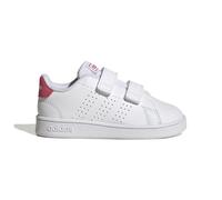 Adidas Chaussures Advantage bébé blanc/rose avec velcro Taille 19