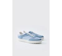 Baskets à empiècement contrastant en mesh homme - bleu - 41, bleu