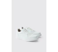 Baskets à empiècement en mesh homme - blanc - 41, blanc