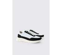 Baskets à empiècement en synthétique - MAN homme - blanc - 43, blanc