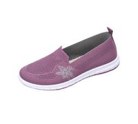 Baskets à enfiler pour femme - Confortables et respirantes - En maille - Légères et décontractées - Chaussures de marche tricotées - Fermeture facile - Coupe large - Mocassins orthopédiques légers à