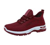 Baskets à enfiler pour femme - Soutien de la voûte plantaire - Mousse à mémoire de forme - Légères et respirantes - En maille - Antidérapantes - Chaussures de sport orthopédiques confortables pour