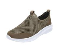 Baskets à enfiler pour homme en maille respirante, chaussures de course athlétiques, légères, décontractées, chaussures orthopédiques antidérapantes avec soutien de la voûte plantaire, mousse à