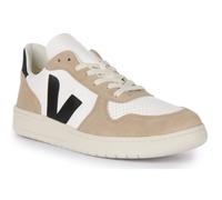 Baskets à lacets en cuir chromefree Veja V-10 pour hommes - Blanc gris - Marque VEJA - Cuir - Lacets 45