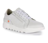 Baskets à lacets en cuir Softinos Whiz avec fermeture éclair sur le côté - Blanc - Femme 37