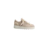 Baskets Ã lacets en cuir suÃ©de femme Panchic Beige 38