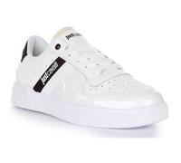 Baskets à lacets Just Cavalli Fondo en cuir synthétique pour hommes - Blanc - Taille 45 43