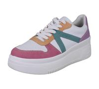 Baskets À Lacets Plates En Bloc De Couleurs Vegan Rieker Pour Femmes 'M7814'