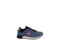 Baskets à lacets semelles épaisses TRAVIS AUTHENTIC Bleu - COLMAR - Homme - Daim-Nubuck - Lacets - Plat 41