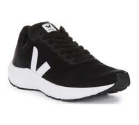 Baskets à lacets Veja Marlin V-Knit en tricot polyester pour femmes - Noir Blanc - Taille 38 36