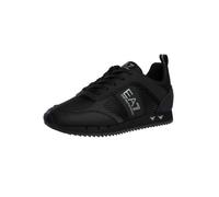 EA7 Homme Baskets À Logo en Maille De Carbone, Black/Silver, 40 EU