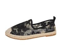 Baskets à paillettes pour femme - Respirantes - Découpe en dentelle - Chaussures de course - Chaussures de course - Chaussures d'été - Chaussures de marche souples, Noir , 37 EU