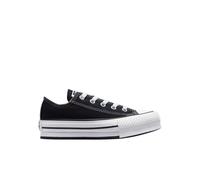 Converse Ctas Platfo Ox - Baskets basses fille noir, lacets, confort 31