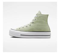Chaussures pour Femme - CONVERSE - Chuck Taylor All Star Platform - Vert - Textile - Lacets - Plat 36,5