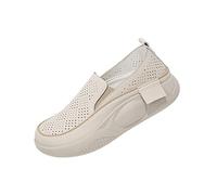 Baskets à plateforme pour femme - Chaussures de marche douces et antidérapantes - Légères - 38 - Beige - Thé au lait - Taille 38, Thé au lait Couleur Taille 38, Medium