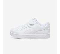 Puma Baskets enfant Caven 2.0 à fermeture facile Blanc Argent Noir métallisé 28
